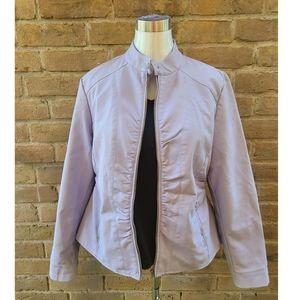 Lavender Moto Jacket by A.N.A